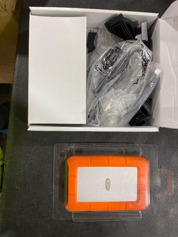 Photo 1 of LaCie Rugged Raid Shuttle 8TB External Hard Drive Portable HDD - USB-C USB 3.0 Compatible, Drop Shock Dust Water Resistant, for Mac and PC Computer Desktop Laptop, 1 Mo Adobe CC (STHT8000800)