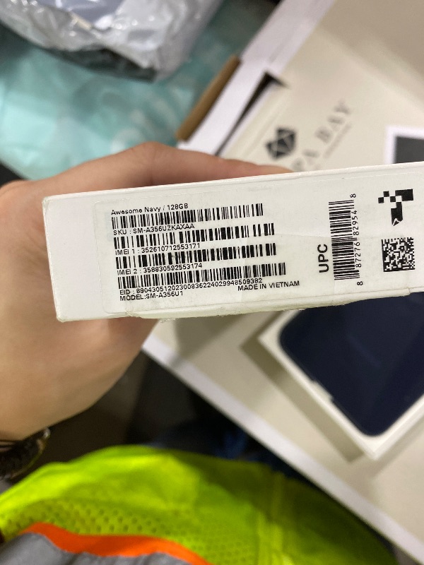 Photo 1 of SAMSUNG Galaxy A35 5G A Series Cell Phone, 128GB Unlocked Android Smartphone, AMOLED Display, Advanced Triple Camera System, Expandable Storage, Rugged Design, US Version, 2024, Awesome Navy