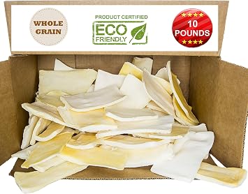 Photo 1 of Brazilian Pet Premium Thick Cut Chips, Wholegrain Rawhide (Last Much Longer Than Traditional Chips). 100% Natural. Great Behavioral Dog Chewing Treat Solution. No Preservatives. (10 Pounds)
