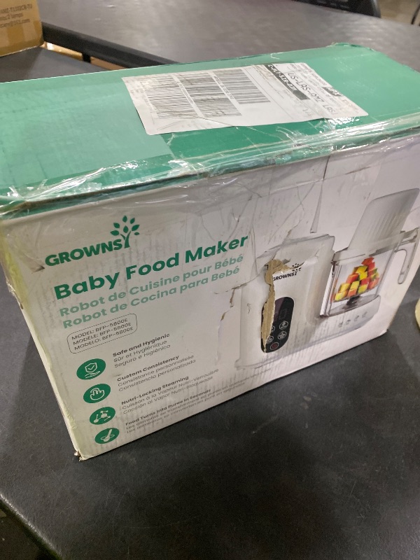 Photo 1 of Grownsy Baby Food Maker & Processor with Dual-Layer Steam Basket,Cream