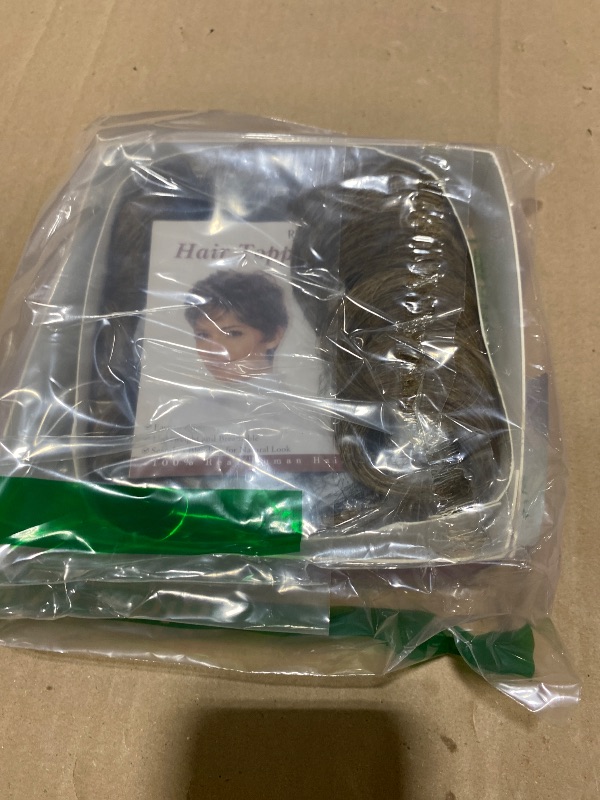 Photo 1 of RUWISS Short Human Hair Topper - Light Brown (Brown with 35% Blonde)
