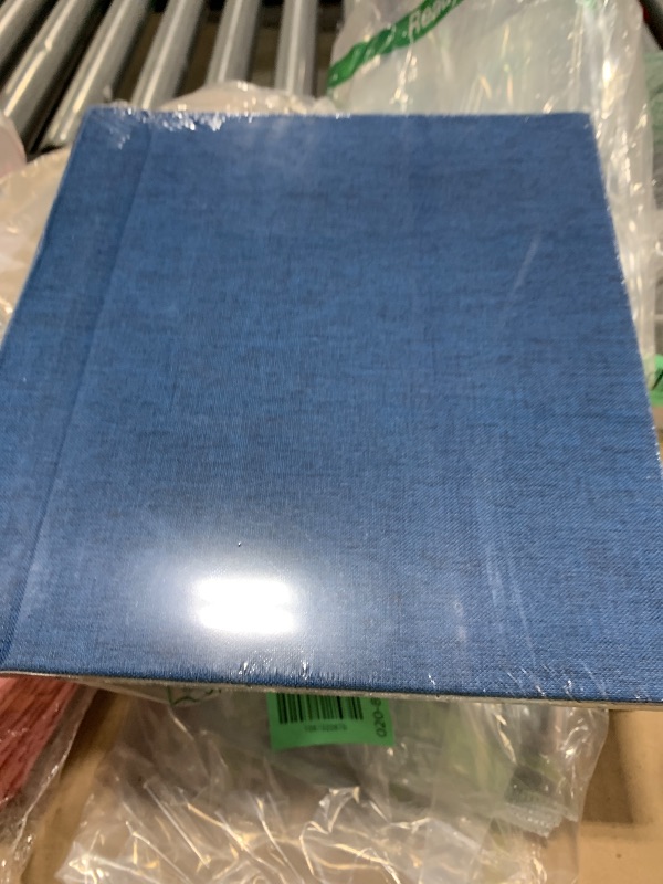 Photo 1 of HenPisen Self-Adhesive Photo Album - Blue Linen Cover