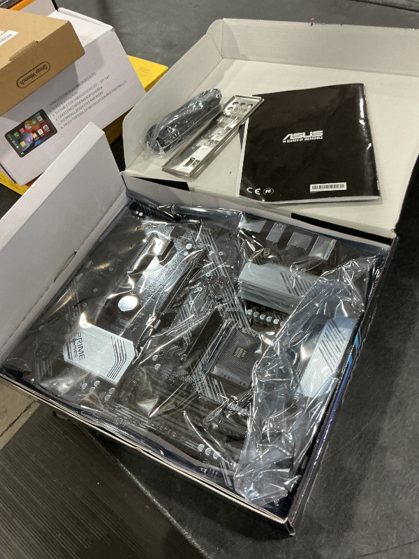 Photo 1 of ASUS Prime B550-PLUS AMD AM4 Zen 3 Ryzen 5000 & 3rd Gen Ryzen ATX Motherboard (PCIe 4.0, ECC Memory, 1Gb LAN, HDMI 2.1, DisPlayPort 1.2 (4K@60HZ), Addressable Gen 2 RGB Header and Aura Sync).