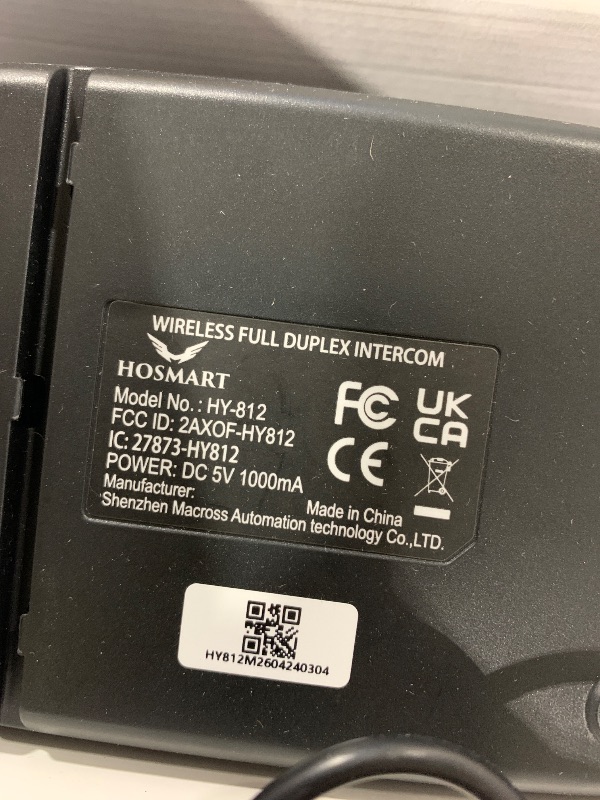 Photo 1 of Hosmart Intercoms Wireless for Home UltraSpeak Pro, Full Duplex Intercom