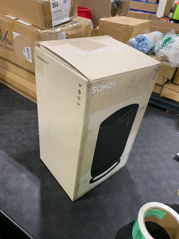 Photo 1 of Sonos Move 2 - Black - Wireless Portable Bluetooth Speaker