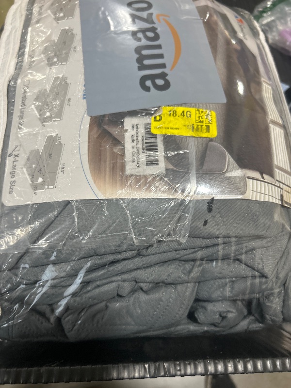 Photo 1 of Genina Waterproof Sectional Couch Cover X-Large Dark Gray