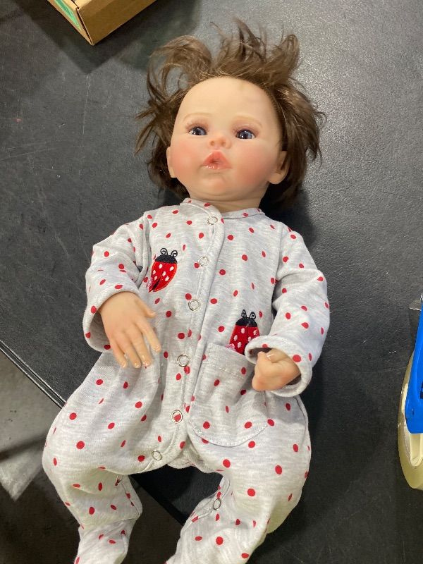 Photo 1 of BABESIDE 16 Inch Silicone Baby Doll Weighted 4 Pounds,[NOT Vinyl] Realistic Baby Doll Girl Lifelike Reborn Baby Dolls Silicone Full Body Gift with Accessories for Kids 3+ & Collectors