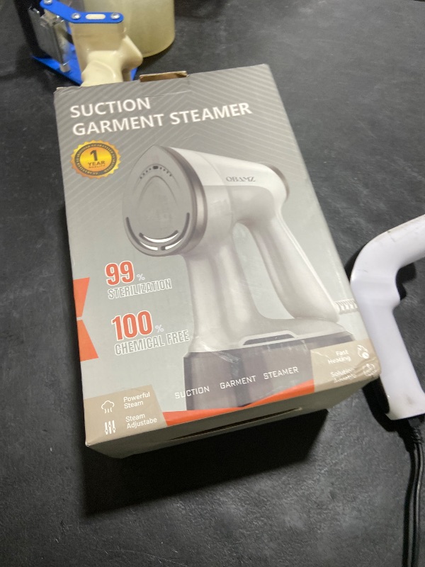 Photo 1 of Vacuum Steamer for Clothes, 3500Pa Powerful Suction Handheld Garment Steamer with 400ml Large Tank, Steaming & Ironing 2-in-1 Clothing Steamer with Adjustable Suction & Auto Shut-Off for Home & Travel