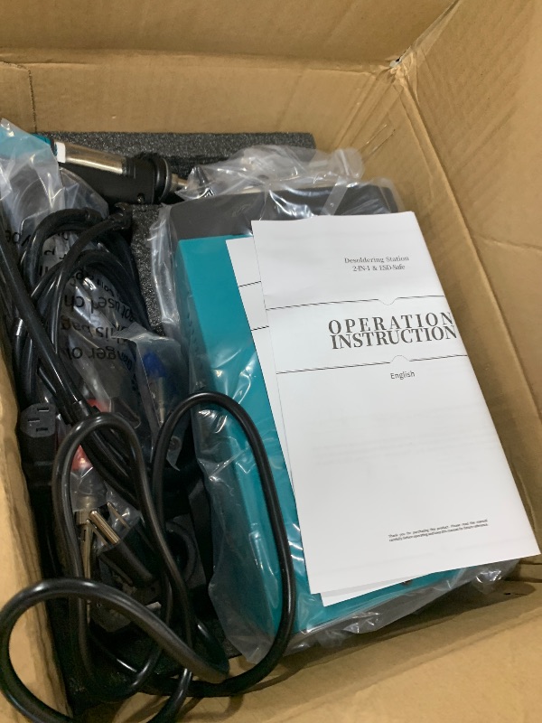 Photo 1 of YIHUA 948D III Soldering Iron Desoldering Station Kit with Upgraded Desolder Tool, 110W EVO Solder Iron, Vacuum Pump, 3 Desoldering Nozzles, with Automatic Shutdown, Sleep Mode Functions.