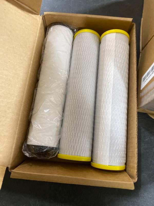 Photo 1 of Aquasana® AQ-5300+R Genuine Replacement | AQ-C3M-R | 3 Stage Max Flow Filters | WQA Certified to NSF Standards | Claryum® Under Sink Filter | Reduces Up to 99.99% of PFAS, Lead & Chlorine