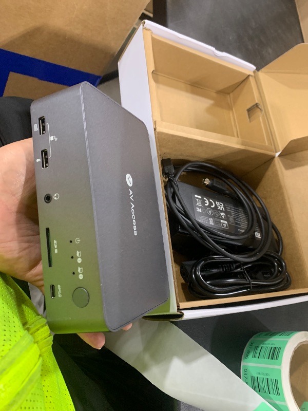 Photo 1 of AV Access KVM Switch Dock 2 Monitors 2 Laptops, 4K KVM Switch Dual HDMI Monitor, 2 USB-C MST Ports, 60W PD for Each PC, 1G Ethernet, EDID Emulation, 2K@144Hz,1080P@240Hz,Ideal for Home Office