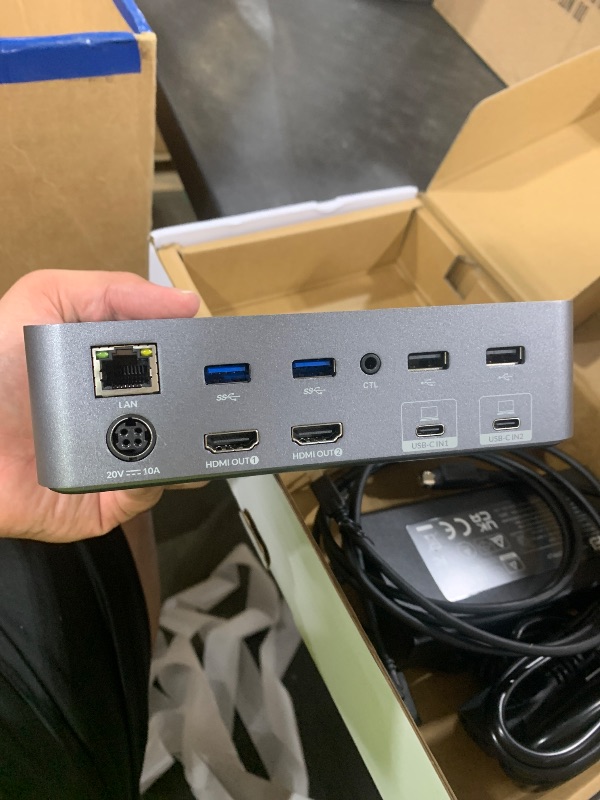 Photo 1 of AV Access KVM Switch Dock 2 Monitors 2 Laptops, 4K KVM Switch Dual HDMI Monitor, 2 USB-C MST Ports, 60W PD for Each PC, 1G Ethernet, EDID Emulation, 2K@144Hz,1080P@240Hz,Ideal for Home Office