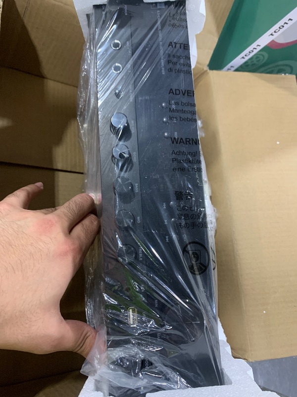 Photo 1 of Donner Stereo Receivers, 5.1 Channel Audio Amplifier with Bluetooth 5.3, Optical/Coaxial, USB, FM, 2 Mic-in, Echo, RCA, AC-3 Input for Home, Karaoke, Theater Speakers, 60W/4R & 25W×3 RMS, MAMP4