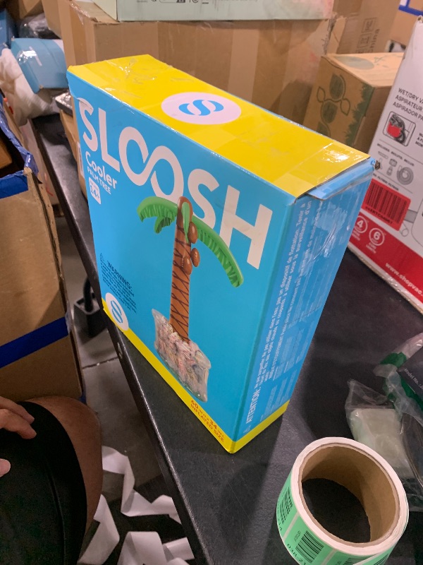 Photo 1 of JOYIN 60" Inflatable Palm Tree Cooler, Beach Theme Decor, Pool Party Decorations, Luau Hawaiian Birthday Party Supplies, Ocean Jungle Tropical Themed Summer Outdoor Drink Cooler