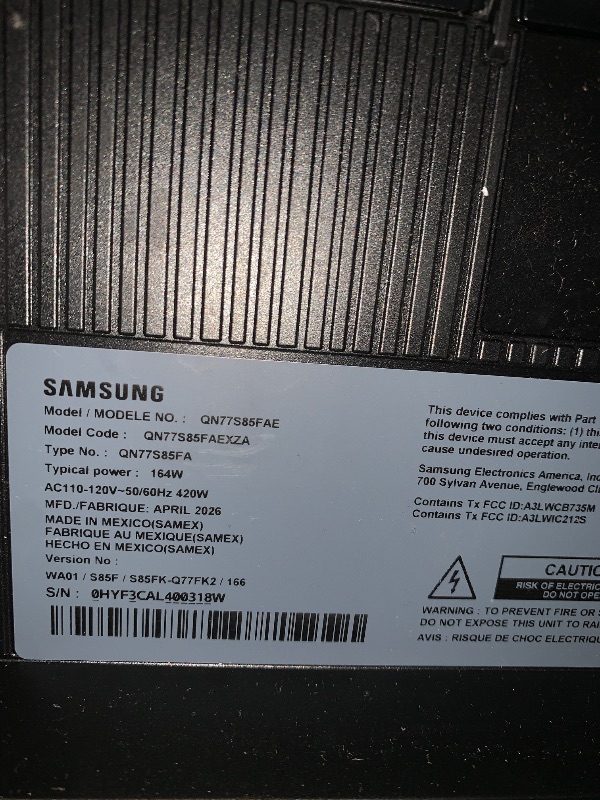 Photo 1 of Samsung 77-Inch Class OLED 4K S85F Series, Vision AI Smart TV (2025 Model, 77S85F) Object Tracking Sound Lite w/Dolby Atmos, NQ4 AI Gen2 Processor, Contour Design, Color Booster Pro, Alexa Built-in4120.