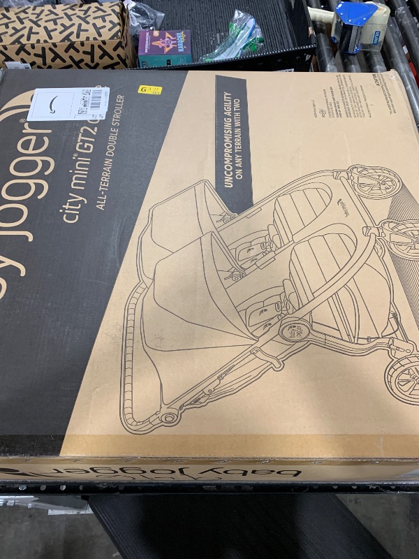 Photo 1 of Baby Jogger® City Mini GT2 All-Terrain Side by Side Double Stroller, Twin Stroller for Newborns and Toddlers, Compatible with Britax, Cybex, Graco, and Maxi Cosi Infant Car Seats, Jet Black