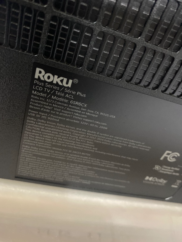 Photo 1 of Roku 65-Inch Plus Series Smart TV - 4K QLED Mini-LED TV - RokuTV