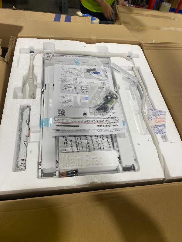 Photo 1 of Midea 12,000 BTU U-Shaped Smart Inverter Window Air Conditioner–Cools up to 550 Sq. Ft., Ultra Quiet with Open Window Flexibility, Compatible with Alexa/Google Assistant, 35% Energy Savings (Renewed)