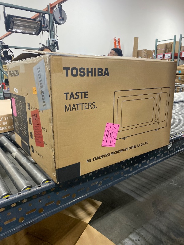 Photo 1 of TOSHIBA Large Countertop Microwave Oven with Smart Sensor, 2.2 Cu.Ft, 1200W