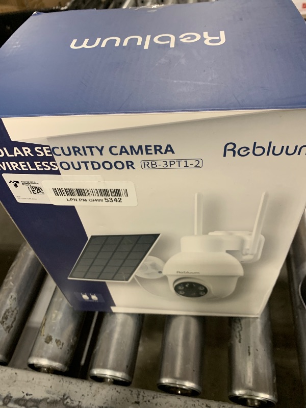 View 2 of Rebluum 2K Solar Security Cameras, 360° Pan/Tilt, 2-Pack