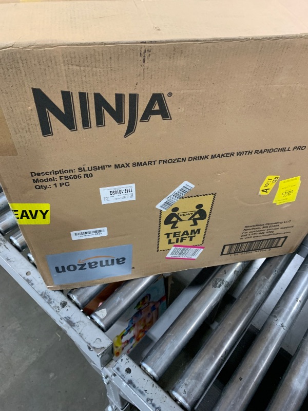 Photo 1 of Ninja SLUSHi MAX Smart Frozen Drink Maker (150oz, Blue & Peach)