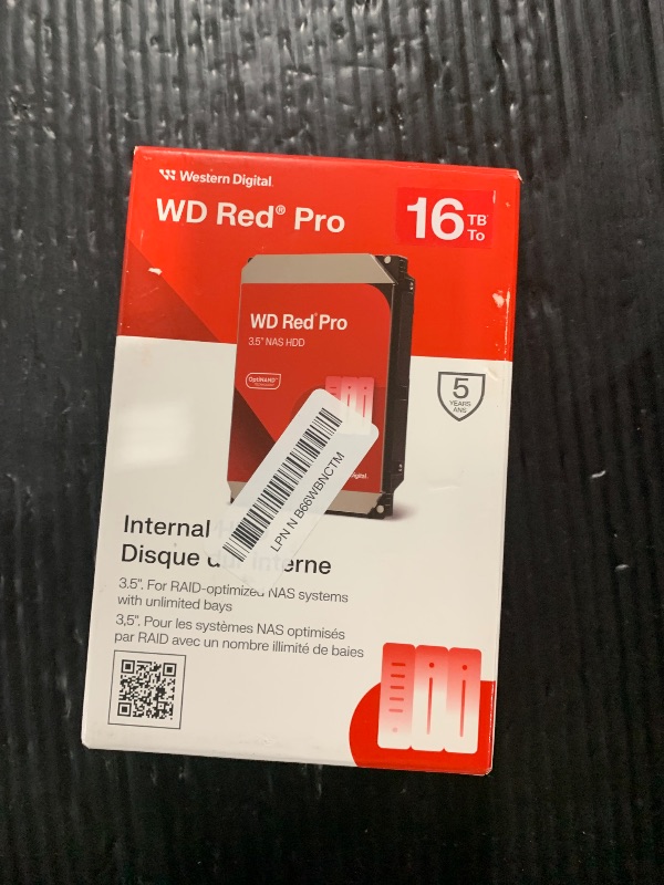 Photo 1 of Western Digital 16TB WD Red Pro NAS Internal Hard Drive