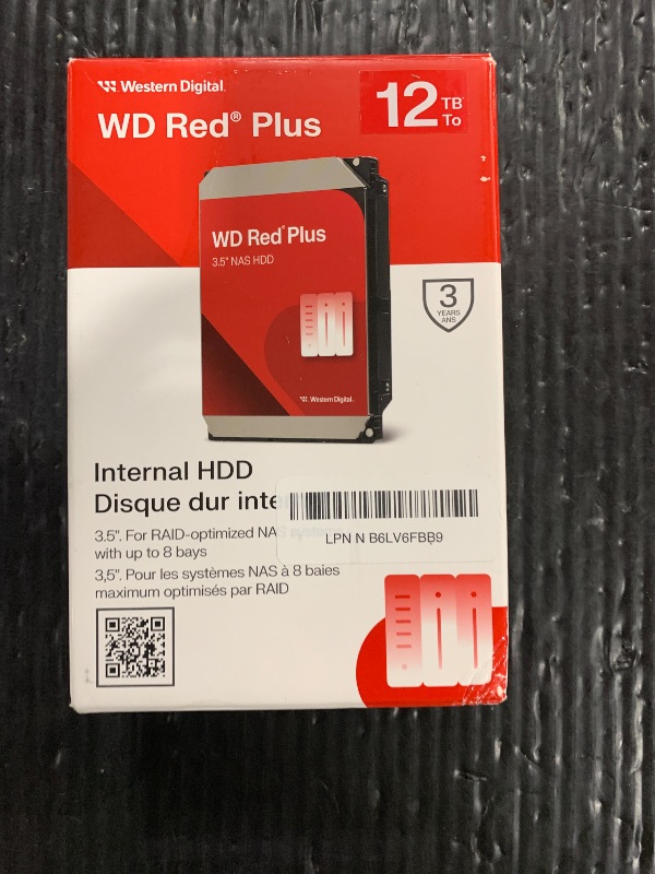 Photo 1 of Western Digital 12TB WD Red Plus NAS Internal Hard Drive HDD