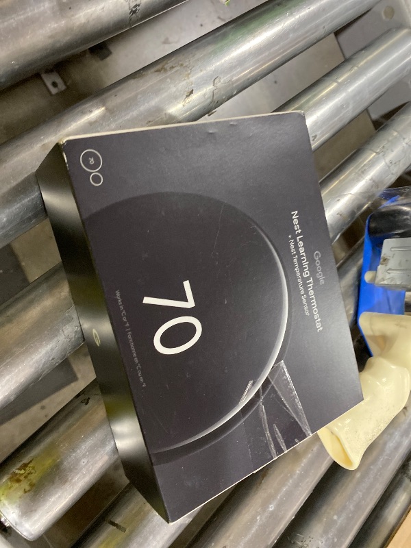 Photo 1 of Google Nest Learning Thermostat (4th gen) + Sensor - Obsidian