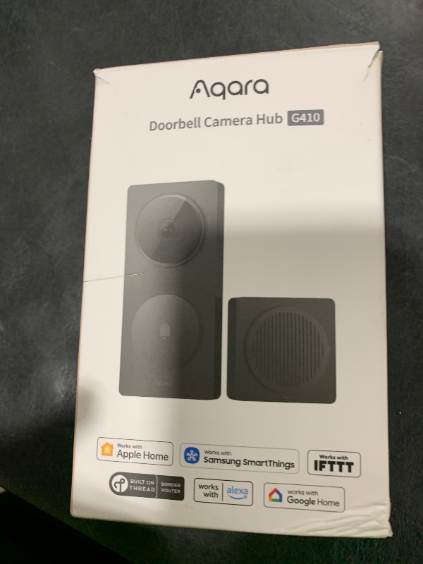 Photo 1 of Aqara Smart Doorbell Camera G410 with Chime, HomeKit Secure Video, Black
