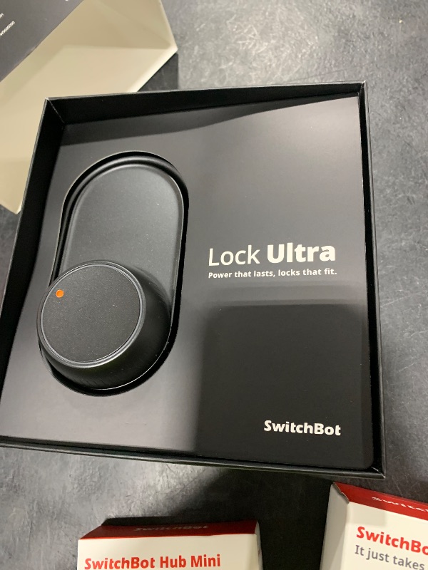 Photo 1 of SwitchBot Smart Lock Ultra Deadbolt - Black