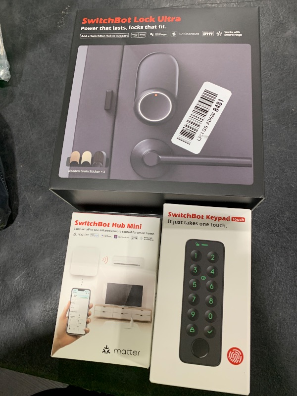 Photo 1 of SwitchBot Smart Lock Ultra Deadbolt - Black