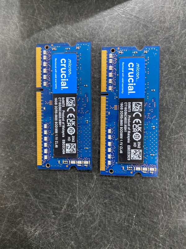 Photo 1 of Crucial 32GB DDR5 RAM Kit (2x16GB) 5600MHz