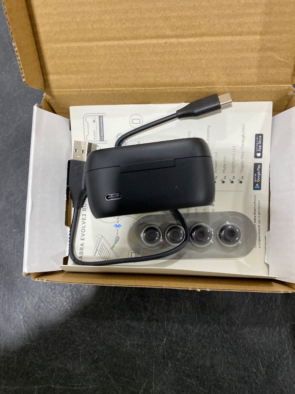 Photo 1 of Jabra Evolve2 True Wireless Earbuds - Black