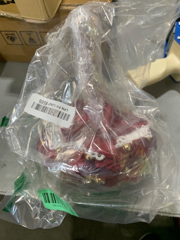 Photo 1 of Cileruide Satin Rose Wedding Bouquet (Burgundy)