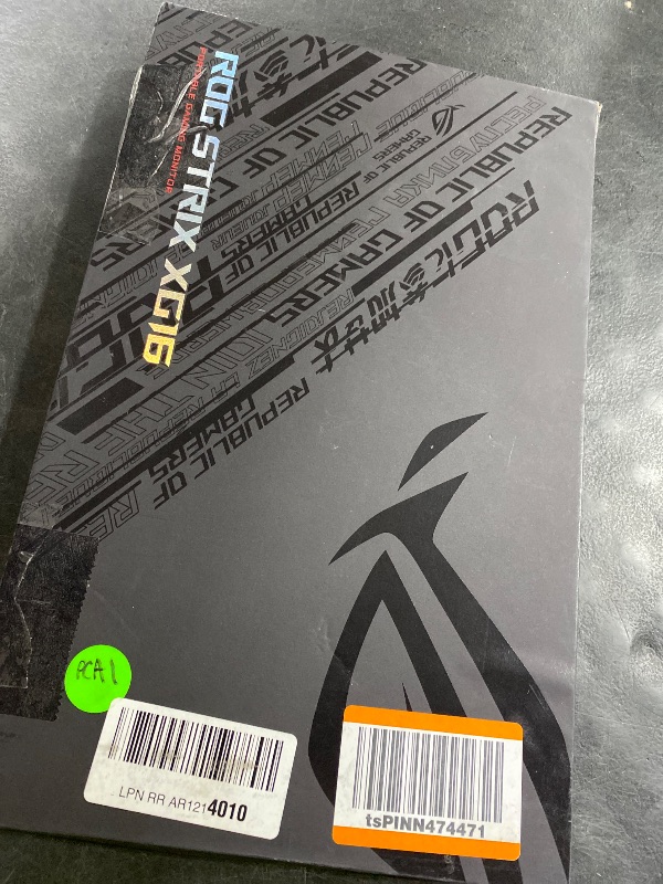 Photo 1 of ASUS ROG Strix XG16AHPE 15.6" 144Hz Portable Gaming Monitor