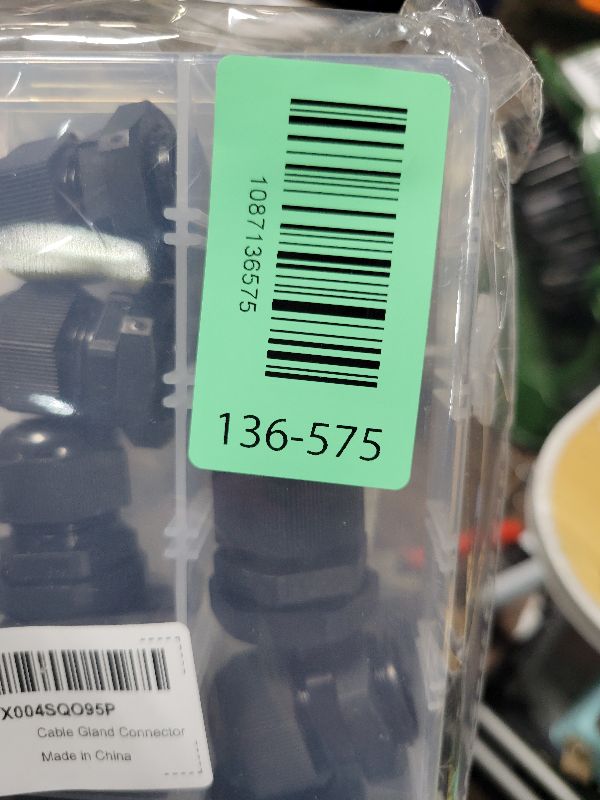 Photo 1 of 25 Pack Cable Gland Kit – IP68 Waterproof Nylon Cord Grip Connectors PG7 to PG16 for Junction Box and Wire Protection (Black)