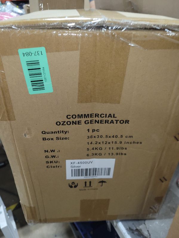 Photo 1 of 0zone Generator, 4500 Sq/Ft Portable 0zone Machine Ionizer for Commercial, Industrial, Car, Home, Basement