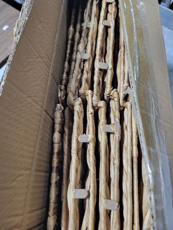 Photo 1 of 11x11in Storage Baskets 4 Pcs Water Hyacinth Baskets,Foldable Handwoven Storage Cubes
