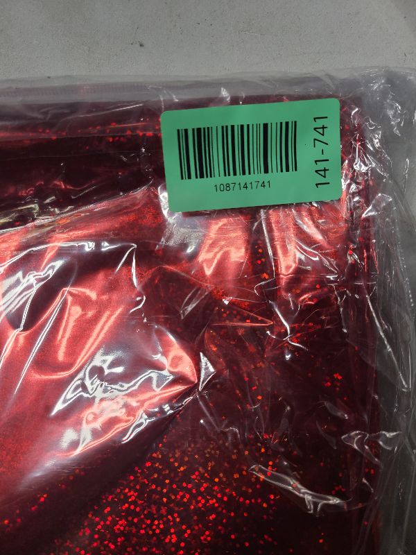 Photo 1 of 2 pcs Red Holographic Laser Tablecloths for Parties 40" x 108" Christmas Table Cloth Iridescence Shining Table Decoration For 4th July Graduation Patriotic Casino Night Theme Birthday Party Supplies