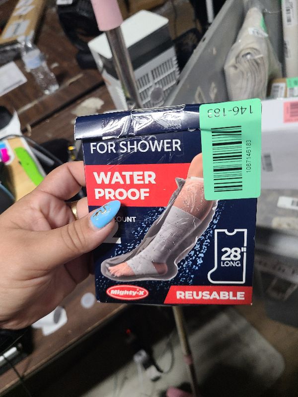 Photo 1 of 100% Waterproof Cast Covers for Shower Leg - 2pk - Tight Seal - Reusable Adult Half Leg Cast Protectors - Knee, Ankle, Foot - After Surgery Bandage and Dressing Cast Bag for Wounds and Burns