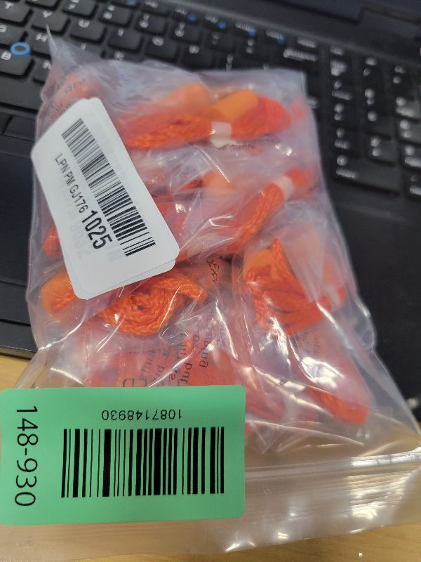 Photo 1 of 20 Pair Foam Ear Plugs with Cord - Soft & Comfortable Ear Protection - Disposable Ear Plugs Individually Wrapped with Noise Cancelling up to 32dB - Ideal for Sleeping Construction Shooting Sports