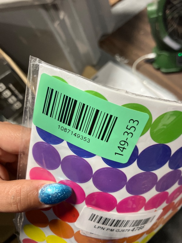 Photo 1 of 1400 PCS Colored Dot Stickers Round Color Coding Labels Classroom Must Haves, Circle Dots Labels Price Stickers Polka Circle Dot Stickers Label Stickers for Kids Office, Classroom Decor, Papers Etc