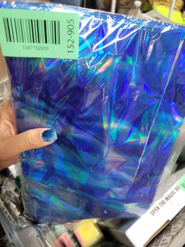 Photo 1 of 3 Pcs Iridescent Waves Tablecloths - Disposable Plastic Ocean Blue Table Cloth Rectangle Table Covers for Under the Sea Beach Surf Pool Party Birthday Party Decorations, 54 x 108 Inch