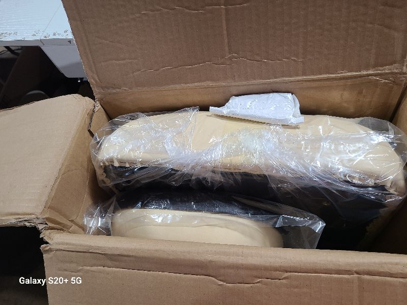 View 2 of 10L0L Front Seat Assembly Kit for EZGO TXT 1994-2013 Golf Cart, Factory Style Seat Cushions & Back, Tan