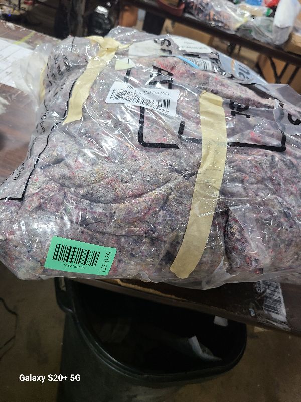 Photo 1 of 12 Pieces Moving Blankets Bulk 39 x 71 Inch Soft High Tensile Strength Cotton Fiber Packing Shipping Pads for One Time Moving High Tensile Strength Storage Blankets