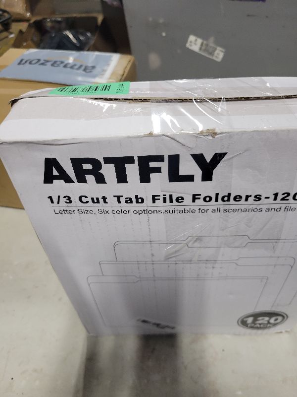 Photo 1 of 120 Pack Colored File Folders ?Letter Size Manila Folders with 1/3 Cut Tabs