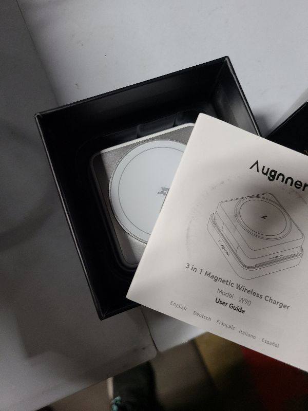 Photo 1 of ?2026 Upgraded?Wireless Charger 3 in 1, Foldable Wireless Charging Station with Light for Apple Magnetic Charger, Travel Magnetic Charger for iPhone 17/16/15/14/13/12 Apple Watch AirPods (20W Adapter)LPNGSAG2349988
