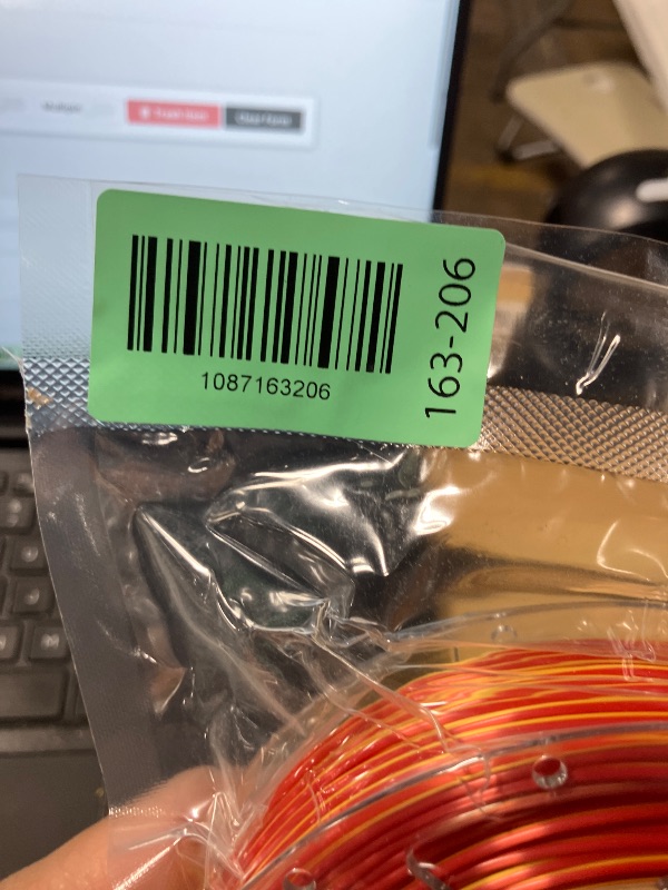 Photo 1 of Kretrum Silk PLA Dual Color 3D Printer Filament Color Changing 1.75mm Silk PLA Printer Filament 1.75mm Multicolor 1kg /2.2lbs Spool Red & Gold