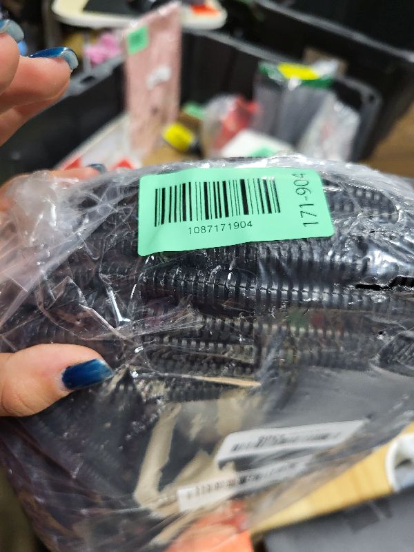 Photo 1 of 120 FT Wire Loom 1/4 Inch, Split Wire Loom Tubing Conduit, Wire Protector Tubing, Black