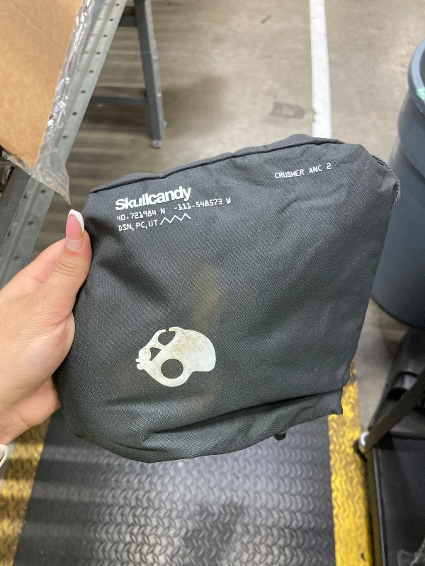 Photo 1 of **********charger not included *********Skullcandy Crusher ANC 2 Wireless Over-Ear Bluetooth Headphones with Multi-Sensory Bass, Active Noise Cancelling, Up to 60 Hours Battery, Microphone for iPhone Android - True Black
